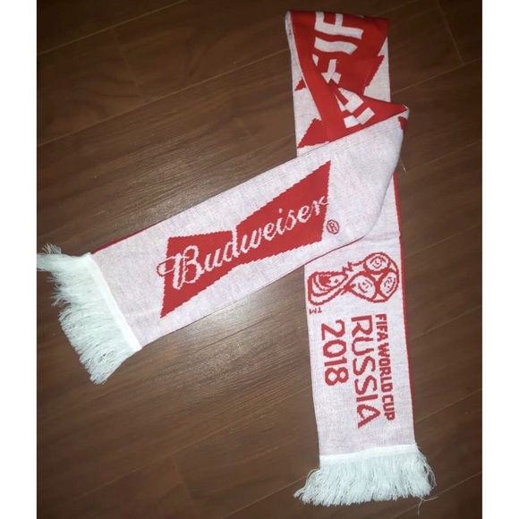 NWT FIFA WORLD CUP RUSSIA 2018 Budweiser SCARF 62" - Picture 2 of 6